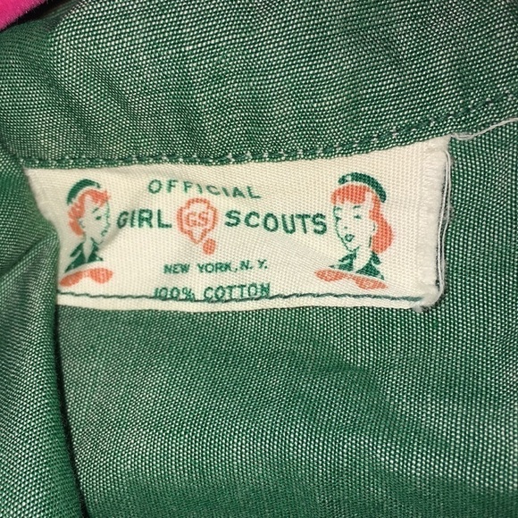 Girl Scouts USA New York vintage official uniform dress aprox size 8-10 - Picture 5 of 5